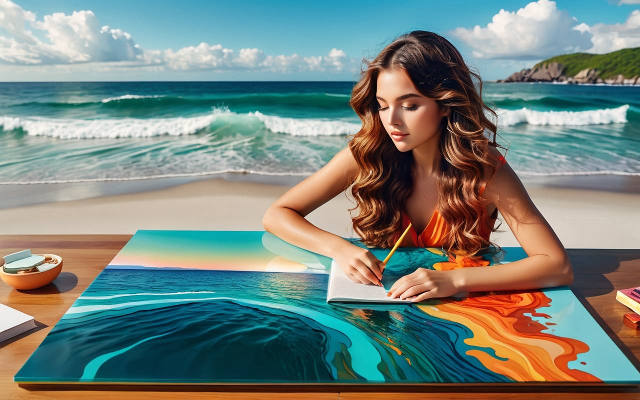 Рисование эпоксидной смолой (Resin Art): создаем «море» на доске 1 Рисование эпоксидной смолой (Resin Art): создаем «море» на доске