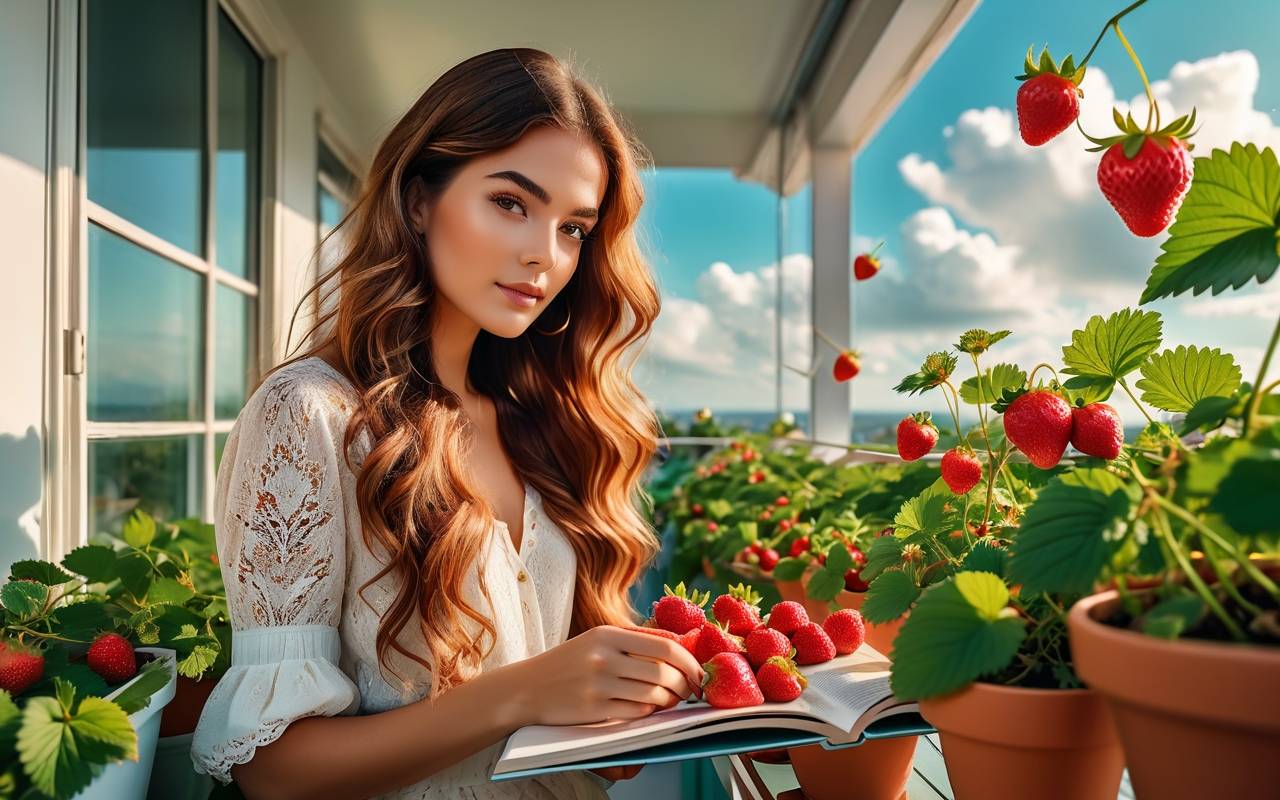 Садоводство на балконе: выращиваем клубнику в горшках 1 Садоводство на балконе: выращиваем клубнику в горшках