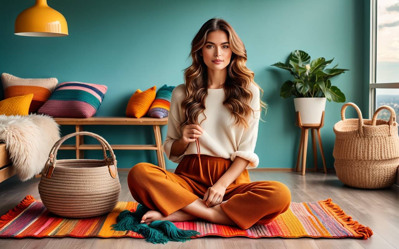 Вязание из джута: стильные корзины и коврики своими руками 1 Вязание из джута: стильные корзины и коврики своими руками